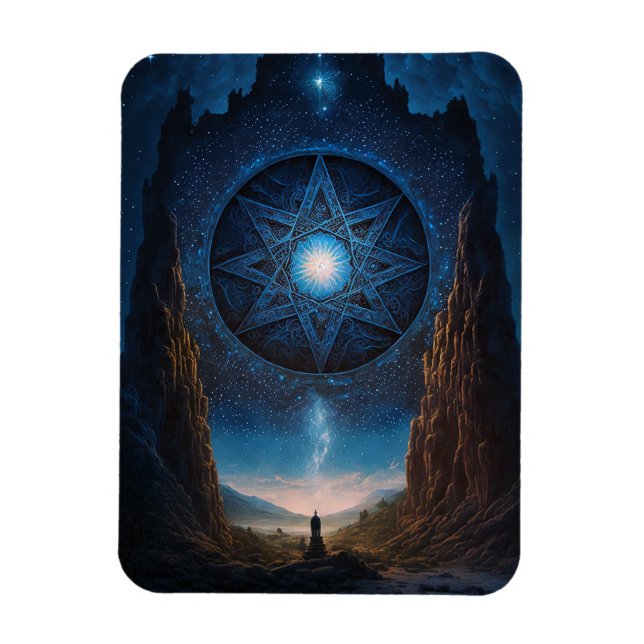 Surreal Visionary Landscape Art Magnet (Vertical)
