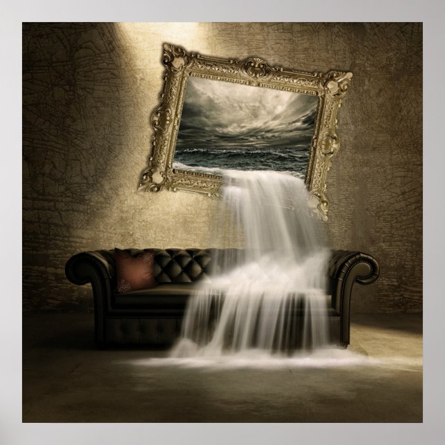 Surreal waterfall poster (Front)