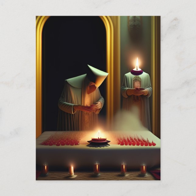 Surreal Weird Ritual Postcard (Front)