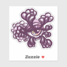 Surreal Weirdcore Eye Artwork - Dreamy Pastel Pink