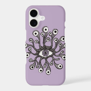 Surreal Weirdcore Eye Tentacle Artwork - Purple
