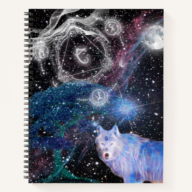 Surreal Wolf Notebook (Front)