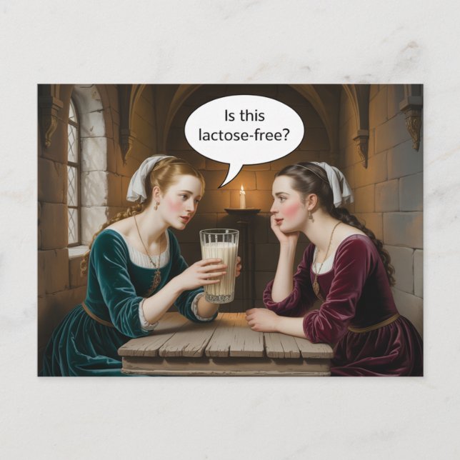 Surreal Women and Milk Is this Lactose Free? Postcard (Front)