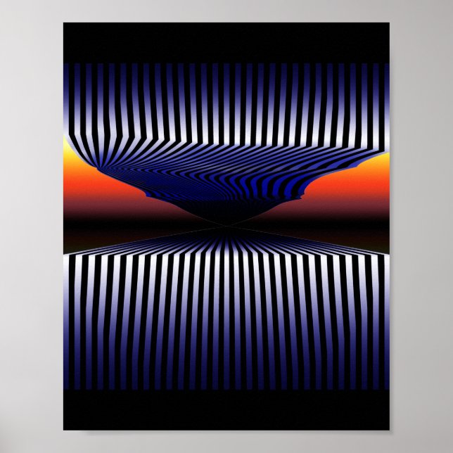 Surrealism Abstract Digital Art Poster (Front)