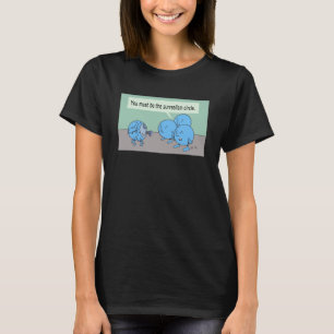 Surrealism Circle women black T-shirt