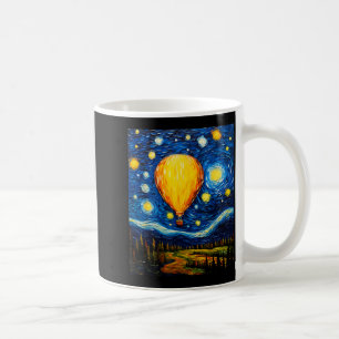 Surrealism Starry Night Hot Air Balloon  Coffee Mug