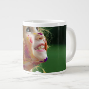 Surrealist Avant-Garde Portrait Mug - Bold Abstrac