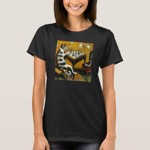Surrealist Dream like Oil Painting Of Cut Playing T-Shirt