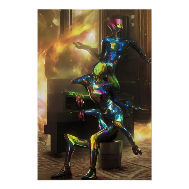 Surrealist Piano Bar Poster (Front)