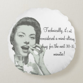 Surrealist Pill/ Round Cushion