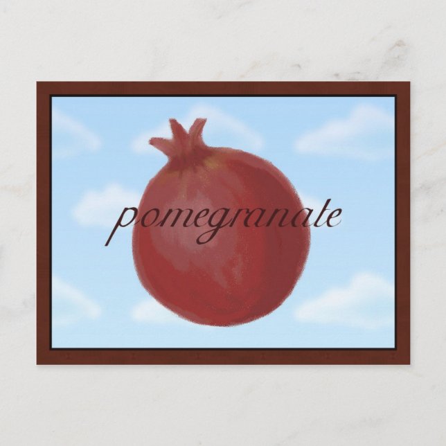 Surrealist Pomegranate Postcard (Front)