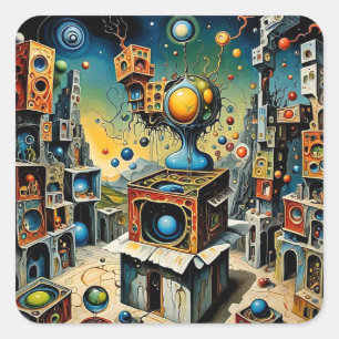 Surrealista 22 square sticker