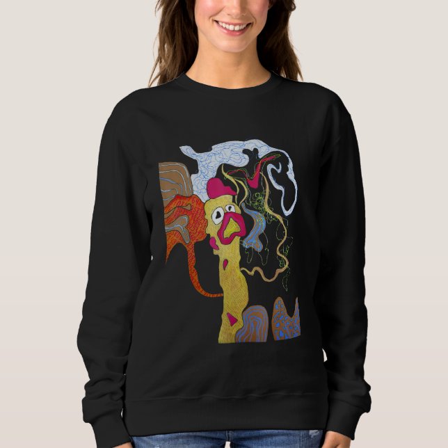 Surrealistic Artwork Contemporary Art Graphic Crea Sweatshirt (Front)