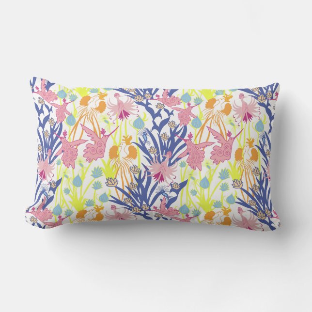 Surrealistic Garden Lumbar Cushion (Front)