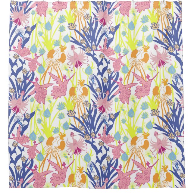 Surrealistic Garden Shower Curtain (Front)