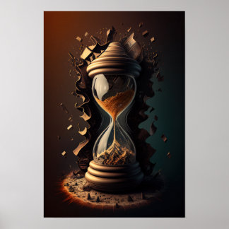 Surrealistic Hourglass #2 Poster