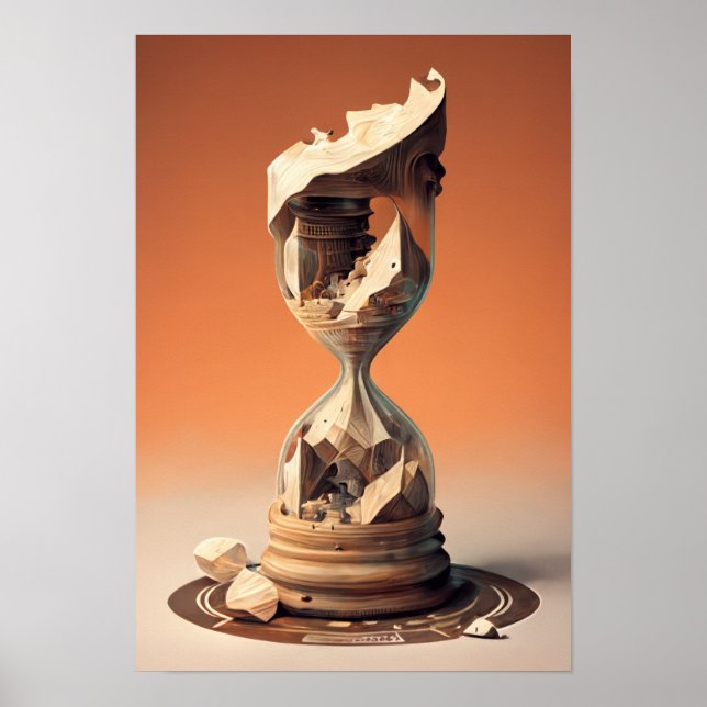 Surrealistic Hourglass #3 Poster (Front)