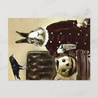 Surrealistic Vintage Halloween  Postcard