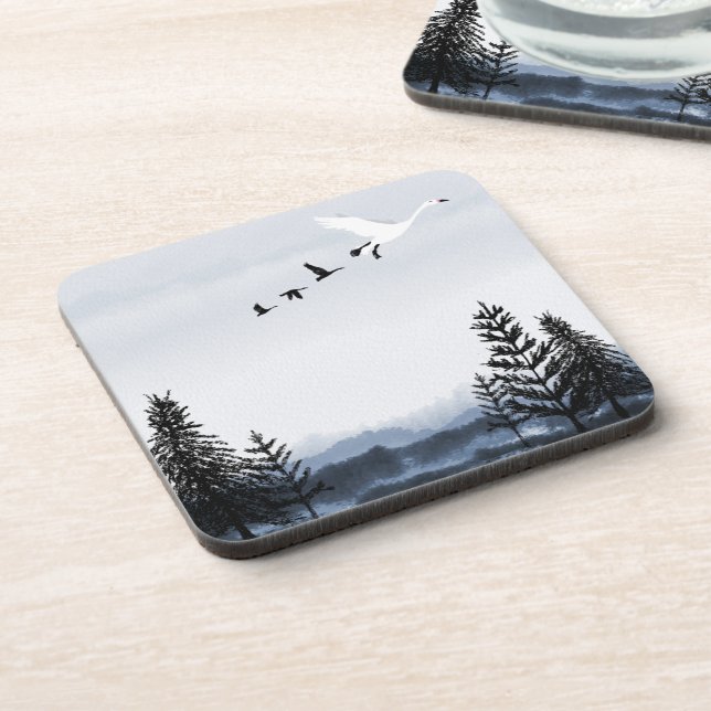 Surrealistic winter landscape  coaster (Left Side)