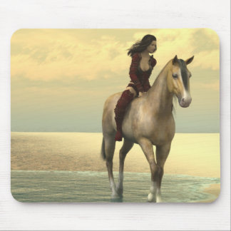 Surreality - Girl on a Horse Mouse Pad