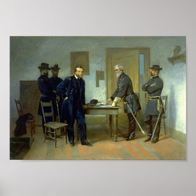 Surrender at Appomattox by Alonzo Chappel Poster (Front)