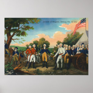 Surrender of Burgoyne Poster
