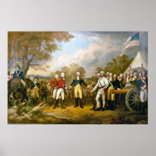 Surrender of General Burgoyne by John Trumbull Poster
