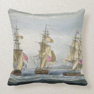Surrender of the fort of Tamatave, engraved by T. Cushion