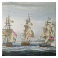 Surrender of the fort of Tamatave, engraved by T.