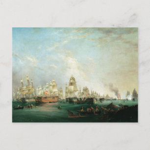 Surrender of the 'Santissima Trinidad to Postcard