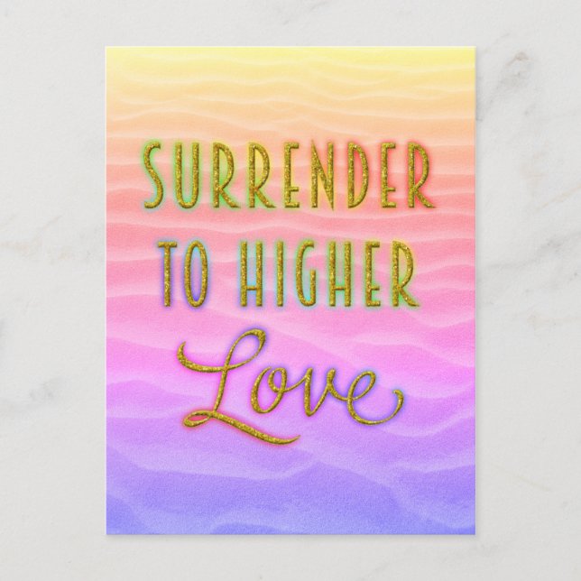 surrender to higher love postcard (Front)