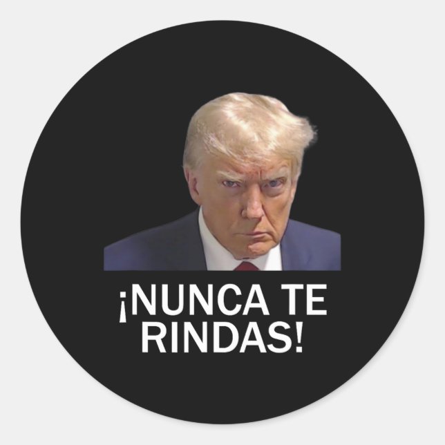 Surrender Trump August 2023  Classic Round Sticker (Front)