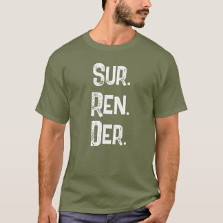 Surrender Trust In The Lord QR Code Faith T-Shirt