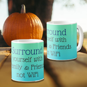 Surround yourself Good Vibes message Coffee Mug