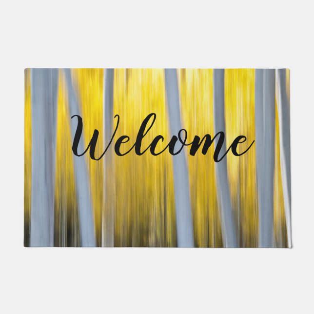 Surrounded by Aspen Trees Doormat (Front)