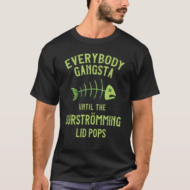 Surstromming Fish Swedish Pride T-Shirt (Front)