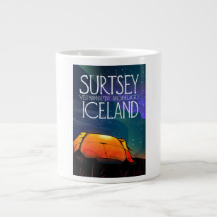 Surtsey Island Iceland, estmannaeyjar archipelago. Large Coffee Mug