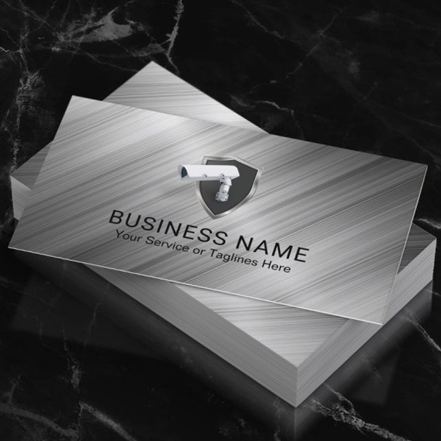 Surveillance Security Camera Bodyguard Bouncer Business Card (Creator Uploaded)