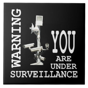 Surveillance video cameras ceramic tile