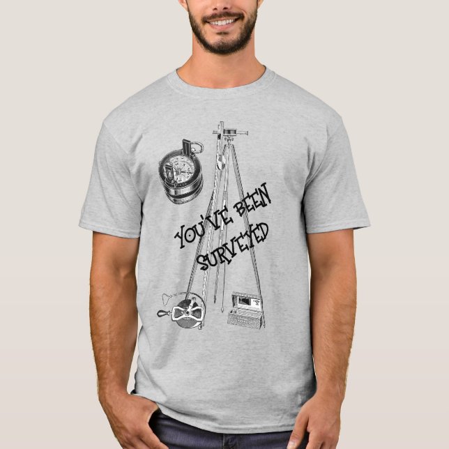 SURVEY LAND SURVEYOR GEOGRAPHICAL MEASURE T-Shirt (Front)