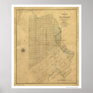 Survey of San Francisco by Michelin 1849 Poster