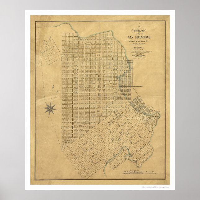 Survey of San Francisco by Michelin 1849 Poster (Front)