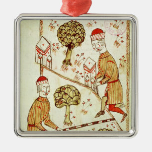 Surveying and demarcation of land metal tree decoration