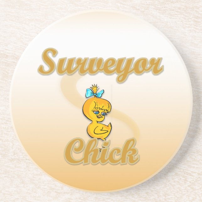 Surveyor Chick Coaster (Front)
