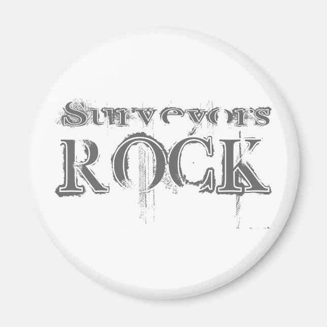 Surveyors Rock Magnet (Front)