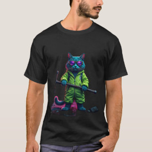 Survival Cat Hazmat Suit Post Apocalyptic Kitsch N T-Shirt