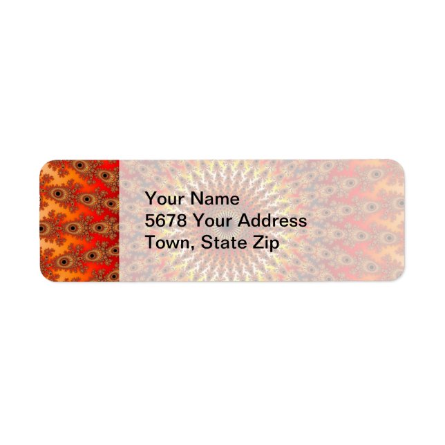 Survival - Fractal Return Address Label (Front)