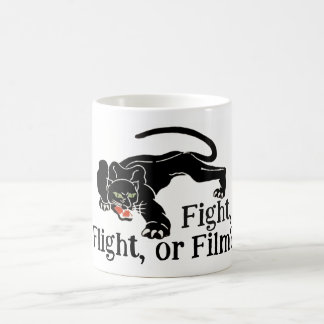 Survival instinct Fight, Flight, or Film? Choices Coffee Mug