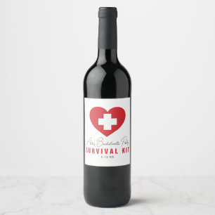 Survival Kit Personalised Wine Bottle Label