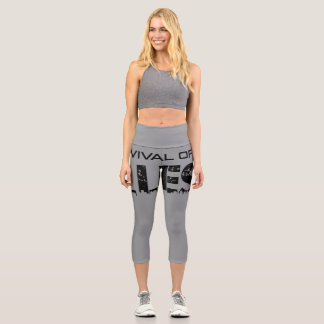 Survival of the Illest High Waist Leggings/Yoga Capri Leggings